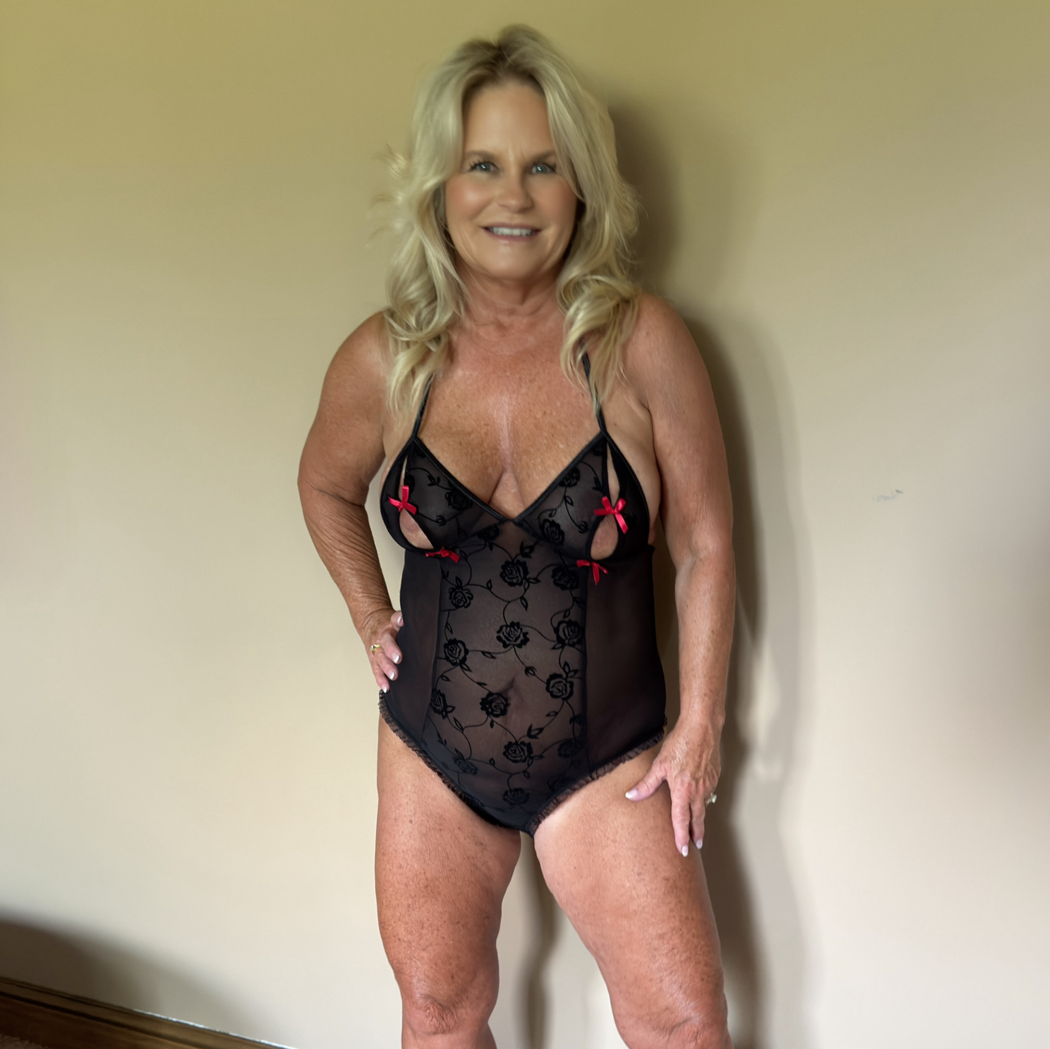 Black Babydoll with red accents